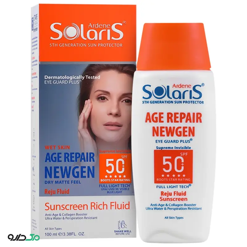 فلوئید ضد آفتاب ایج ریپیر نیوژن ضد چروک سولاریس SPF50